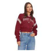 Bordeaux Varsity Sweater Tommy Hilfiger , Red , Dames