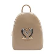 Stijlvol Ivoor Damesrugzak Love Moschino , Beige , Dames