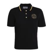 Poloshirt Versace Jeans Couture , Black , Dames