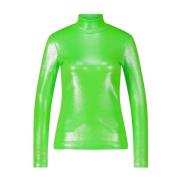 Neon Glanzend Langarmshirt Marc Cain , Green , Dames