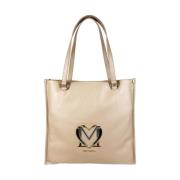 Ivoor Schoudertas met Hartlogo Love Moschino , Beige , Dames