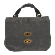 Baby Postina Zachte Leren Tas Zanellato , Gray , Dames