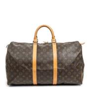 Pre-owned Coated canvas handbags Louis Vuitton Vintage , Brown , Dames