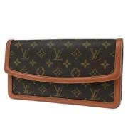 Pre-owned Canvas clutches Louis Vuitton Vintage , Brown , Dames