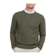 Essential Tisbury Crew Sweater Barbour , Green , Heren