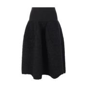 Zwarte Textuur Lurex Rok Cfcl , Black , Dames