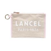 Clutches Lancel , Beige , Dames