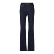 Blauwe Jeans Verhoog Stijl Aw24 Pinko , Blue , Dames