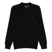 Zwarte Pullover Trui Polo Ralph Lauren , Blue , Heren