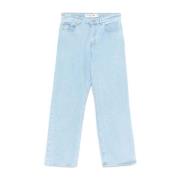 Rechte snit biologische katoenen jeans Lacoste , Blue , Heren