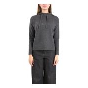 Wollen Hoodie Gorizia Stijl Max Mara , Gray , Dames