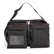 Schoudertas met stijl 001 Jil Sander , Black , Heren