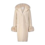 Jas met imitatiebont Joseph Ribkoff , Beige , Dames