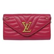 Pre-owned Leather wallets Louis Vuitton Vintage , Pink , Dames