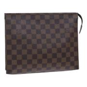 Pre-owned Canvas pouches Louis Vuitton Vintage , Brown , Dames