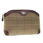 Pre-owned Canvas clutches Burberry Vintage , Brown , Dames