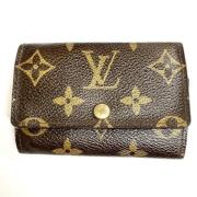 Pre-owned Canvas key-holders Louis Vuitton Vintage , Brown , Dames