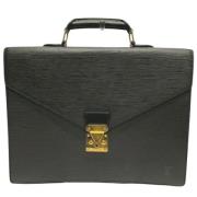 Pre-owned Leather louis-vuitton-bags Louis Vuitton Vintage , Black , D...