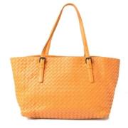 Pre-owned Leather totes Bottega Veneta Vintage , Orange , Dames