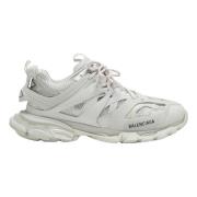 Lage Top Mesh Sneaker Track Textuur Balenciaga , White , Heren