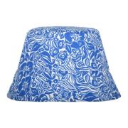 Jacquard Katoenen Bucket Hoed Lanvin , Blue , Dames