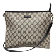 Pre-owned Canvas gucci-bags Gucci Vintage , Beige , Dames