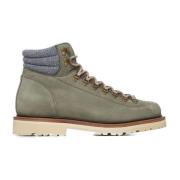 Groene Nubuck Enkellaarzen Brunello Cucinelli , Green , Heren