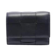 Pre-owned Leather wallets Bottega Veneta Vintage , Black , Dames