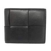 Pre-owned Leather wallets Bottega Veneta Vintage , Black , Dames