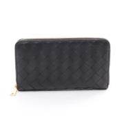 Pre-owned Leather wallets Bottega Veneta Vintage , Black , Dames