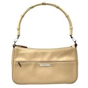 Pre-owned Leather gucci-bags Gucci Vintage , Beige , Dames