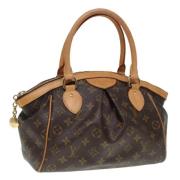 Pre-owned Canvas handbags Louis Vuitton Vintage , Brown , Dames