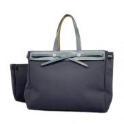 Pre-owned Fabric totes Hermès Vintage , Blue , Dames