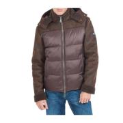 Bruine Winterjas Stijlvolle Mode YES ZEE , Brown , Heren