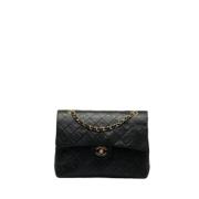 Pre-owned Leather chanel-bags Chanel Vintage , Black , Dames