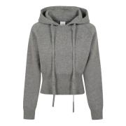 Grijze Gebreide Hoodie Patou , Gray , Dames