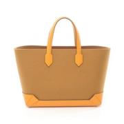 Pre-owned Leather totes Hermès Vintage , Brown , Dames