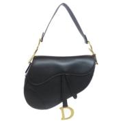 Pre-owned Leather dior-bags Dior Vintage , Black , Dames