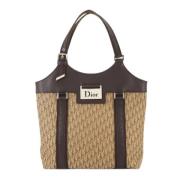 Pre-owned Canvas dior-bags Dior Vintage , Beige , Dames