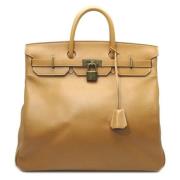 Pre-owned Leather handbags Hermès Vintage , Brown , Dames