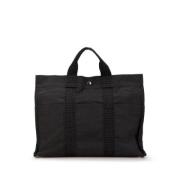 Pre-owned Canvas handbags Hermès Vintage , Black , Dames