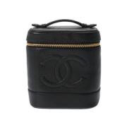 Pre-owned Leather chanel-bags Chanel Vintage , Black , Dames