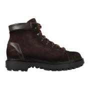 Donkerbruine Leren Schoenen Santoni , Brown , Heren