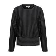 Gestreepte lange mouw top Danila &Co Woman , Black , Dames