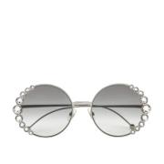 Pre-owned Acetate sunglasses Fendi Vintage , Gray , Dames