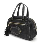 Pre-owned Leather handbags Loewe Pre-owned , Black , Dames