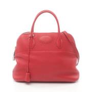 Pre-owned Leather handbags Hermès Vintage , Red , Dames