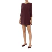 Korte Jurk met Elegant Ontwerp Elisabetta Franchi , Brown , Dames