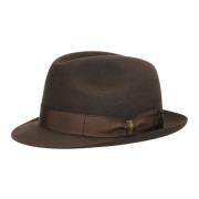 Marengo Geborsteld Vilt Hoed Borsalino , Brown , Heren