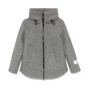 Grijze Wollen Jas Peuterey , Gray , Dames